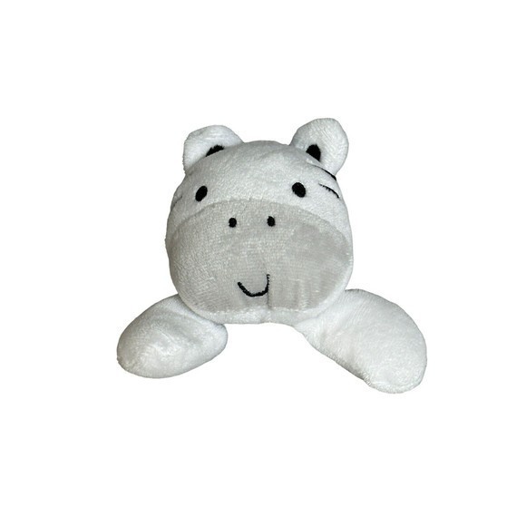 Baby Gear Grey White Zebra Dream On Security Blanket Plush Lovey Fluffy - Picture 2 of 5